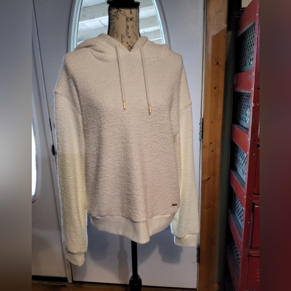 ANDREW MARC SPORT COZY FLEECE HOODIE LARGE Like New